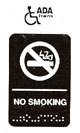 SIGN, NO SMOKING (6X9)