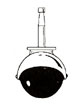 [ CASTER (2BALL,5/16 STEM,BLK) ]