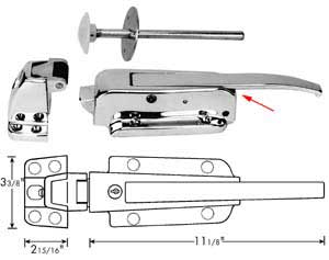 [ LATCH (W/CYL LK) - HWR-01103 - ]