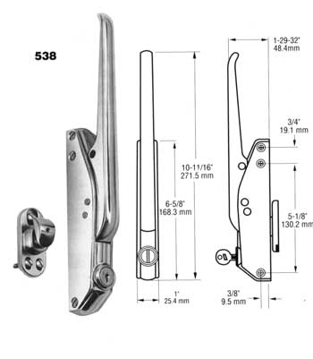 [ LATCH (W/STRIKE) - HWR-01050 - ]