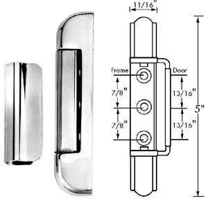 [ HINGE, EDGEMOUNT - HWR-11042 - ]