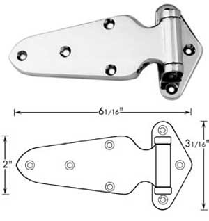 [ HINGE (1-1/8 OFST, 6L) - HWR-1 ]