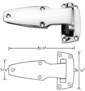 [ HINGE (1-1/4 OFST,6-3/8L) - HW ]