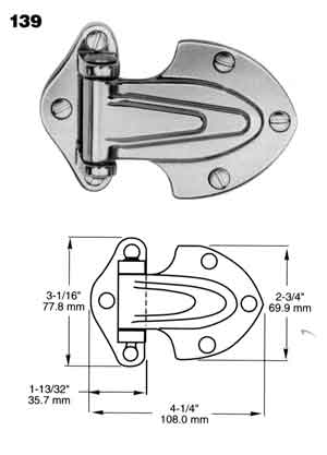 [ HINGE (7/8 OFST, 4-1/4L) - HWR ]