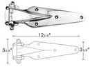 [ HINGE (1-1/8OFST, 12-7/8L) ]