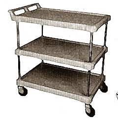 [ CART, UTILITY (3 SHELF, GRAY)  ]