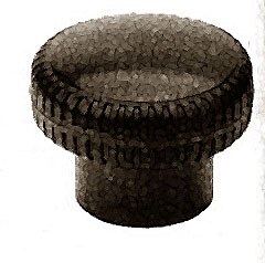 [ KNOB, UTILITY (1/4-20THD,1RD)  ]