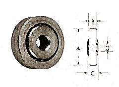 [ ROLLER (1-5/16OD,1/4ID,ZP) - H ]