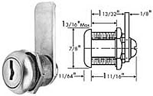 [ LOCK, CYLINDER (S/S FACE) - HW ]
