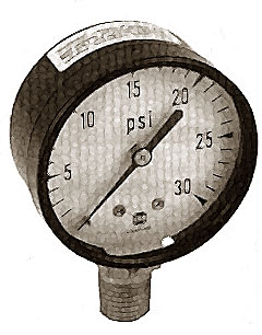 [ GAUGE, PRESSURE(0-30 PSI,2OD)  ]