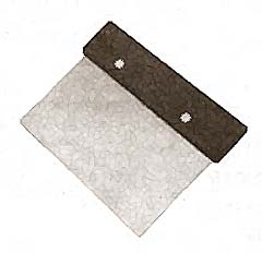 [ SCRAPER, DOUGH (4X6, W/HNDL) - ]