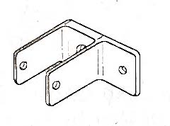 [ BRACKET, ONE EARED (PARTITION) ]