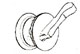 [ KNOB, SET (STALL DOOR, ADA) ]