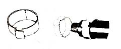 [ CLAMP, TAB (5/8TUBE,S/S)(100)  ]
