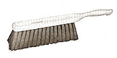 [ BRUSH, COUNTER (WHITE NYLON) - ]