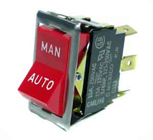 [ SWITCH, MAN/AUTO (DPDT, RED) - ]