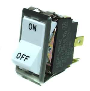 [ SWITCH, ON/OFF (DPST, WHITE) - ]