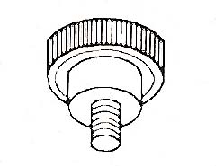 [ KNOB,MEAT PUSHER ROD(1/4-20 M) ]