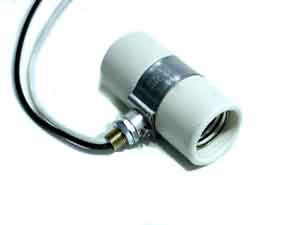 [ SOCKET, LIGHT(DOUBLE, W/LEADS) ]