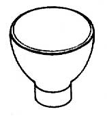 [ KNOB, PLASTIC (RED) - LIN-0102 ]