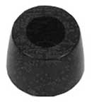 [ FOOT (RUBBER) (BLACK, 3/4OD) ]