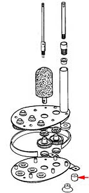 [ FOOT, RUBBER (GLASS WASHER) -  ]