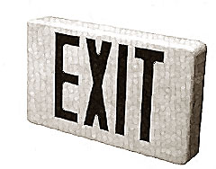 [ SIGN, LIGHTED EXIT (120V) - EL ]