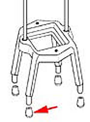 [ FEET, RUBBER (4) - PRC-01069 - ]