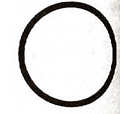 [ O-RING, DRAIN/OVERFLOW TUBE -  ]