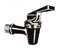 [ FAUCET (W/NUT/WASHER,BLK PLST) ]