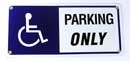 [ SIGN, HANDICAP PARKING (BLUE) ]