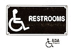 [ SIGN,ACCESSIBLE WASHROOM,7X14) ]