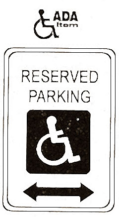 [ SIGN, RESERVED PARKING,W/ARROW ]
