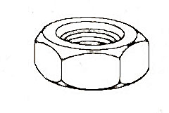 [ NUT, HEX/SS (100) - NUT-00600  ]