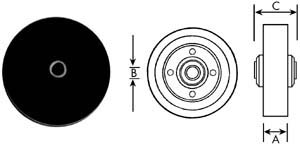 [ WHEEL (3, 5/16ID, GRY) - WHL-0 ]