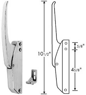 [ LATCH (W/STRIKE/CRVD HNDL) - H ]
