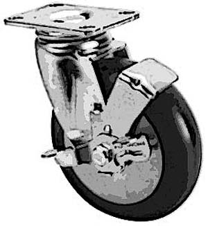 [ CASTER,PLATE(5,SWIVEL,W/ BRK)  ]