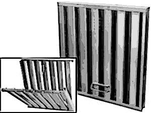 [ FILTER, BAFFLE (16X16 HINGED)  ]