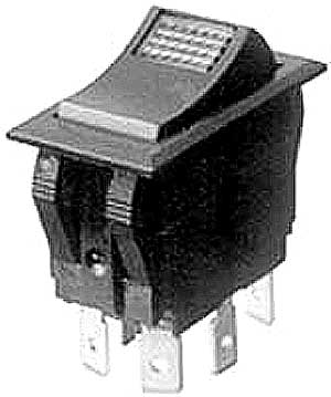 [ SWITCH, ROCKER (DPDT,ON/OFF) - ]