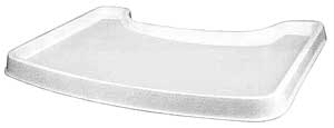 [ TRAY,HIGH CHAIR(WHITE,W/BRKTS) ]
