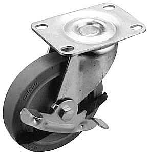 [ CASTER, PLATE (W/BRAKE) - DTO- ]