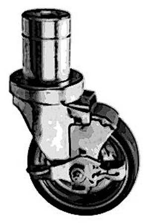 [ CASTER,STEM(4,FEM THD,W/BRK) - ]