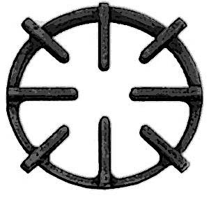 [ GRATE, SPIDER (9-1/2OD) - GAR- ]