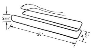 [ ELEMENT, DEFROST (115V/350W) - ]