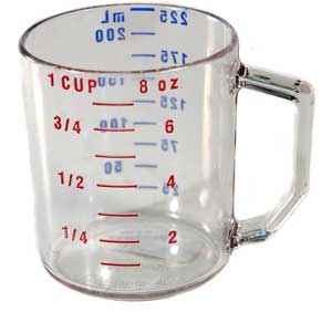 [ CUP,MEASURING(1 CUP,DRY,CLEAR) ]