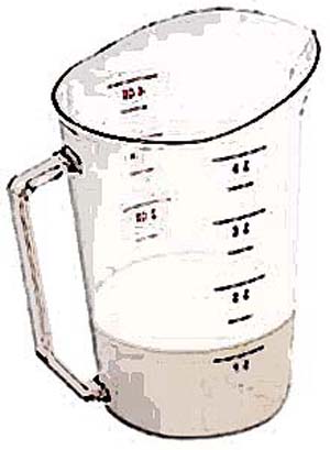 [ CUP, MEASURING (4 QT,CLR PLST) ]