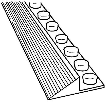 [ RAMP, FLOOR MAT(3FT,BROWN) - M ]