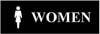 [ SIGN, WOMEN (WALNUT, 3X8) ]