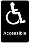 [ SIGN, HANDICAP (BLUE, 6X9) ]