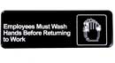 [ SIGN, WASH HANDS (BLACK, 3X9) ]